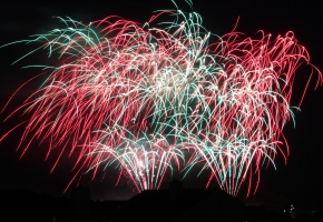 Fireworks over Marazion, Cornwall (3) 12-08-14