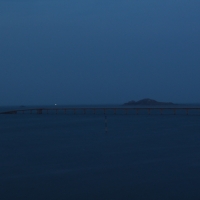 30 second time exposure of the sea at night, Roscoff, Brittany; 13-09-14